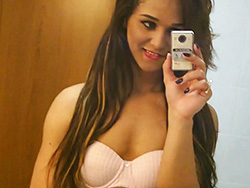 Teenager felipa lins selfie Delicate Felipa poses, strips